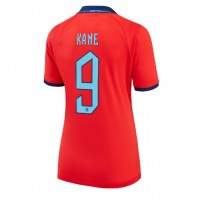 Camiseta Inglaterra Harry Kane #9 Visitante Equipación para mujer Mundial 2022 manga corta